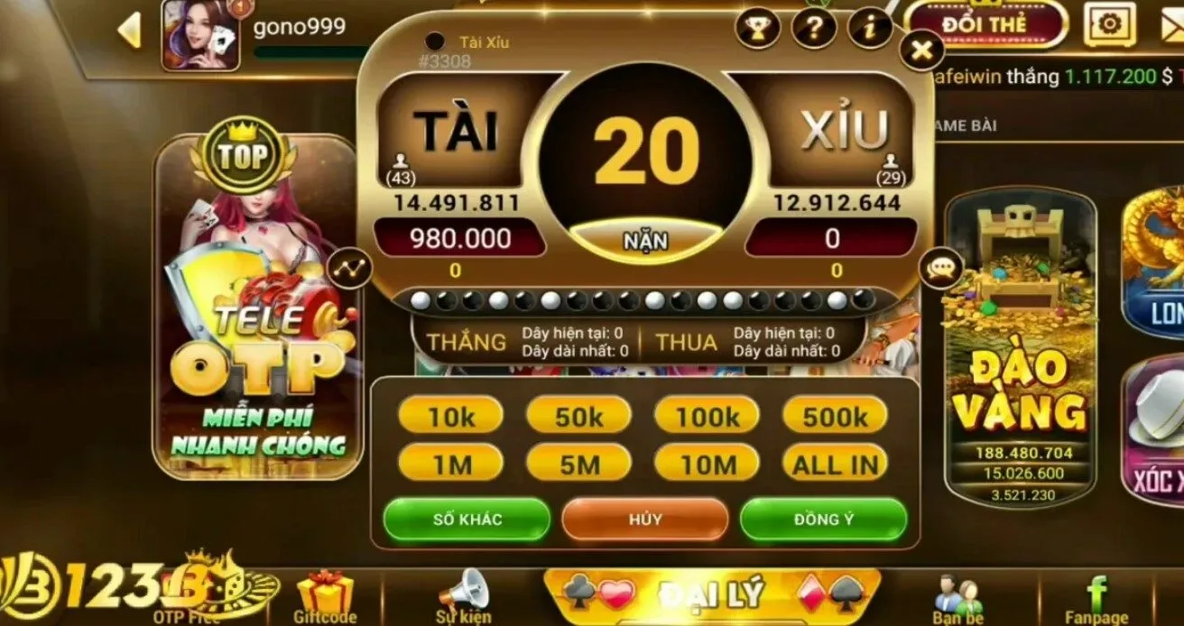 Tài xỉu 123B có cách chơi thế nào?